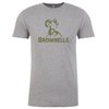 MENS TSHIRT DARK HEATHER GRAY W/ BROWNELLS LOGO XL