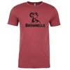 MENS TSHIRT CARDINAL W/ BROWNELLS LOGO S