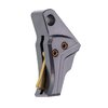 ADJUSTABLE TRIGGER WITH TRIGGER BAR FOR GLOCK® - TYRANT CNC ITTS TRIGGER FOR GLOCK 43/43X/48 GRY/GLD SCREW