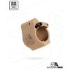 AR-15 SOLID ADJUSTABLE GAS BLOCK - SUPERLATIVE ARMS AR-15 SOLID SS ADJUSTABLE GAS BLOCK .625" TAN