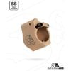 AR-15 SOLID ADJUSTABLE GAS BLOCK - SUPERLATIVE ARMS AR-15 SOLID SS ADJUSTABLE GAS BLOCK .750" TAN