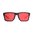 RIDER EYEWEAR, POLARIZED  BLACK FRAME, GRAY LENS/RED MIRROR