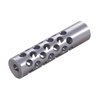 SHREWD #3 MUZZLE BRAKE 22 CALIBER 5/8-24 CHROME MOLY SILVER